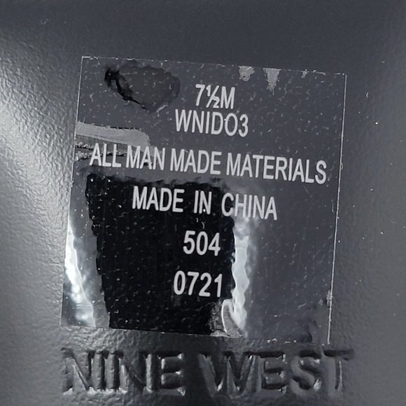 Nine West Iridescent Ido Heeled Slide Sandals - Picture 13 of 13